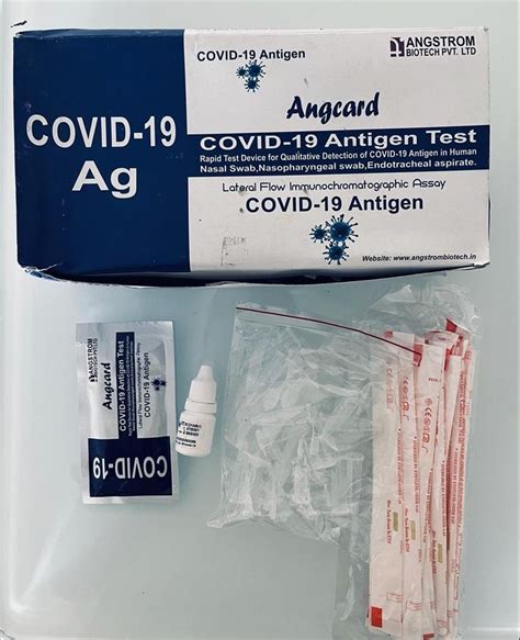 Angcard Covid 19 Rapid Antigen Kit At Rs 25piece Corona Rapid Test