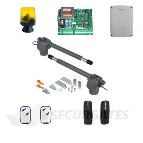 KIT CANCELLO A BATTENTE 230V MOTORI GENIUS ELETTRONICA SECURGATES