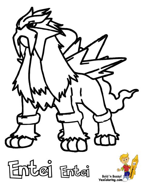 Pokemon Coloring Pages Entei Coloring Pages Porn Sex Picture