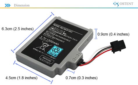 Ostent V Mah Rechargeable Battery Pack Replacement For Nintendo