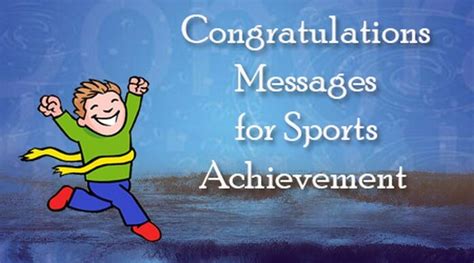 Congratulations Messages For Sports Achievement