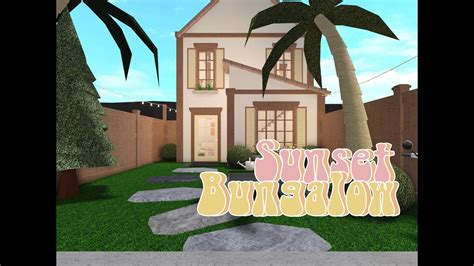 BLOXBURG Roblox Sunset Bungalow Speedbuild YouTube