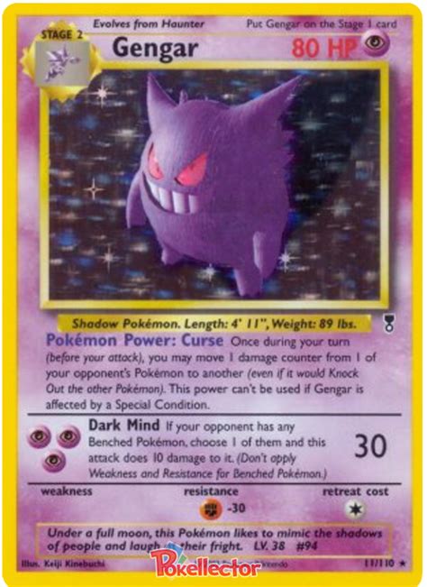 Gengar Legendary Collection Pok Mon Karty