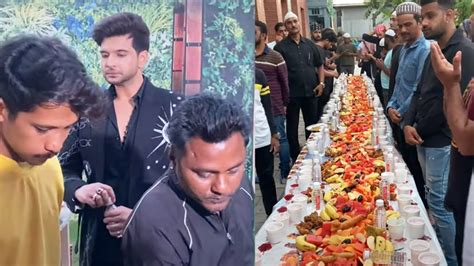 Karan Kundra Hosts Iftar Party On The Sets Of Tere Ishq Mein Ghayal