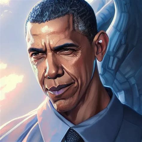 Ultra Realistic Illustration Buff Barak Obama Anime Stable Diffusion