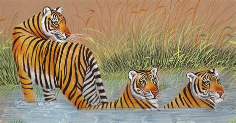 Bengal Tiger Painting at PaintingValley.com | Explore collection of Bengal Tiger Painting