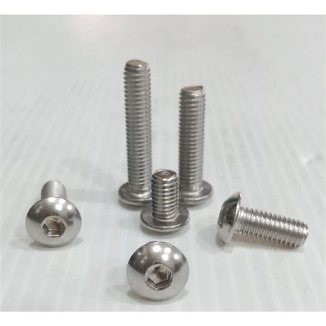 Jual BAUT L BUTTON STAINLESS M6 SUS 306 DRAT HALUS KUNCI L4 Shopee