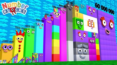 Numberblocks Step Squad NEW 1 To 960 Vs 60000000 BIGGEST The Amazing