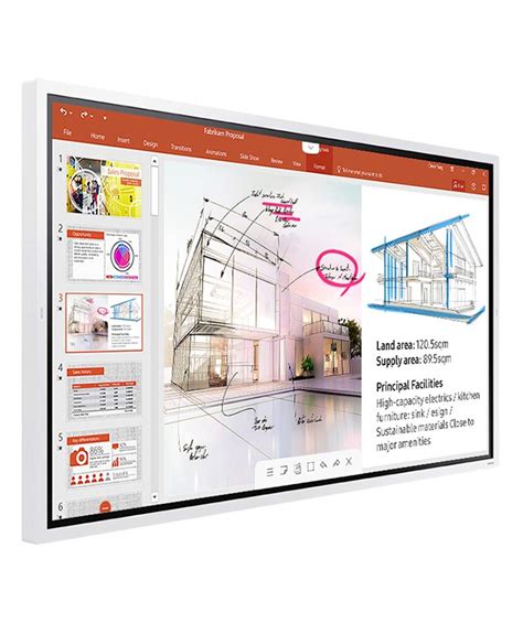 Pack Samsung Flip 65 Avec Pied Rotatif Tableau Blanc Interactif