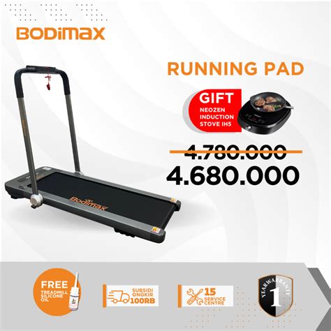 Jual Bodimax Dual Pad New Running Pad Dual Treadmill Elektrik