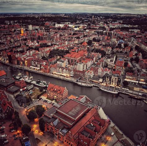 Blick Von Oben Auf Die Altstadt Von Danzig Polen 15765527 Stock Photo