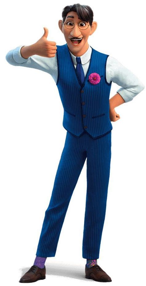 An Animated Man In A Blue Suit Giving The Thumbs Up