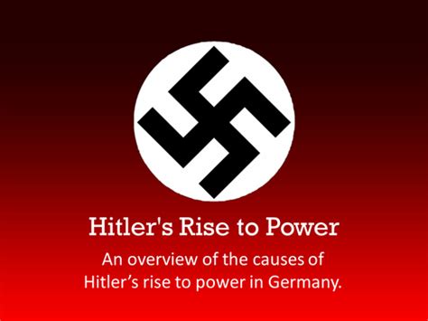 Hitler's Rise to Power | Teaching Resources