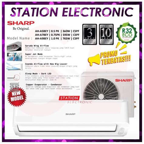 Promo Ac Sharp Ah A Bey Bey Ac Split Pk Standard Basic Diskon