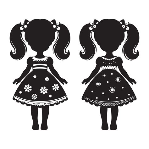 Doll Vectors Silhouette 46278081 Vector Art At Vecteezy