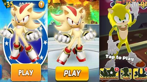 Subway Surfers Sonic Boom Vs Sonic Dash Vs Sonic Forces Super Shadow