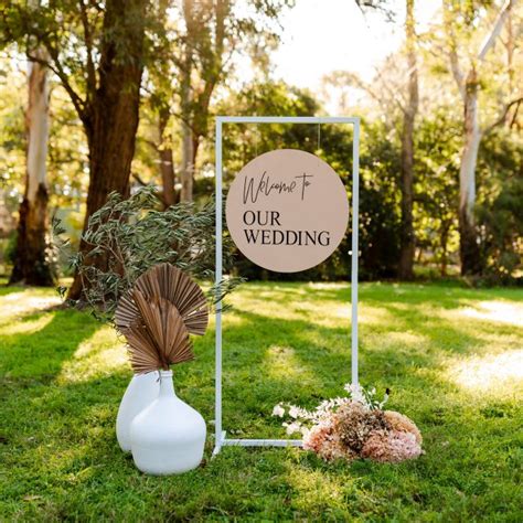 White Signage Frame Stand – The Wedding Creators