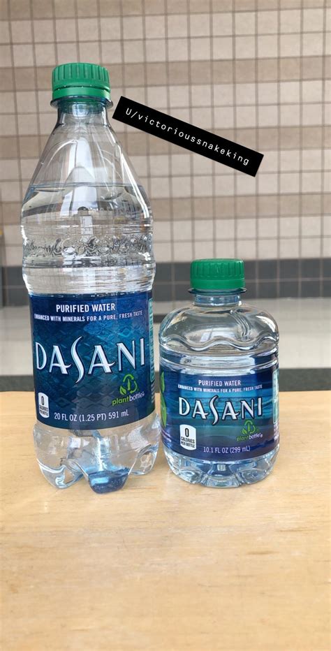 Dasani Water Bottle Sizes