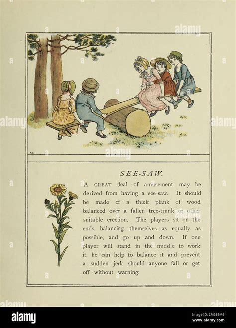 See Saw From The Book Kate Greenaway S Book Of Games Illustrated And