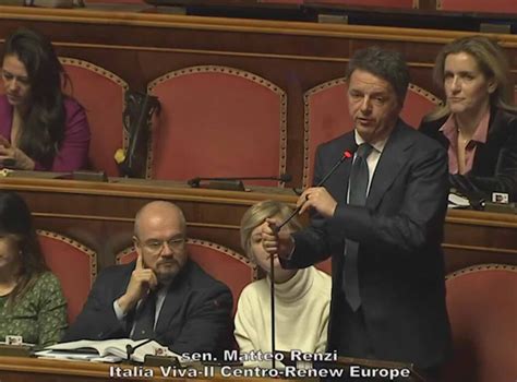 Renzi Al Senato Per Quello Non Mi Hanno Ancora Indagato La