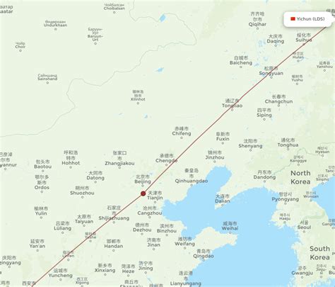 All Flight Routes From Yichun To Hanzhong Lds To Hzg Flight Routes