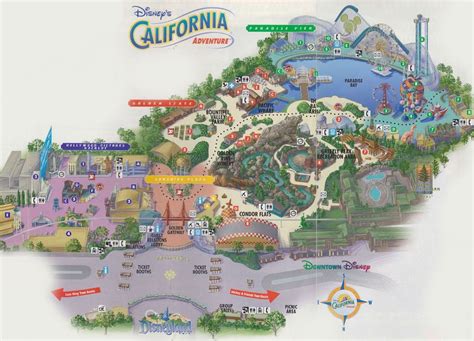 Disneyland California Printable Park Map