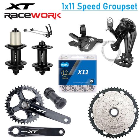 1x11 Speed Groupset LTWOO AX11 MTB Bike Shifter Derailleurs With Hub