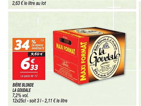 Promo Bi Re Blonde Sans Alcool La Goudale Chez Carrefour Market Icatalogue Fr