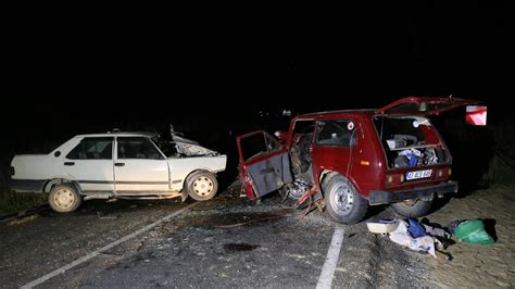 Kırklareli nde cip ile otomobil çarpıştı 2 ölü Son Dakika Haberleri