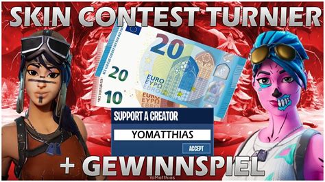 Skin Contest Live Turnier Solo Custom Games Gewinnspiel