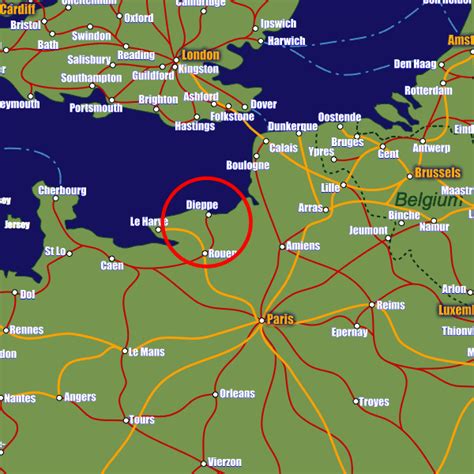 dieppe rail maps  stations  european rail guide