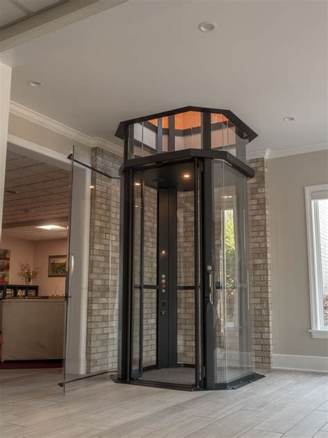 Vuelift Octagonal Through The Floor Installation Showing Cop Glass Elevator House Elevator