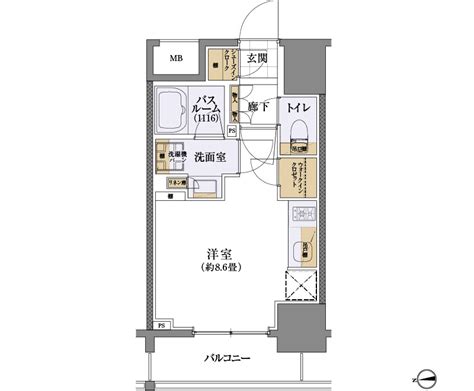 一人暮らし ワンルーム 間取り 図 840563