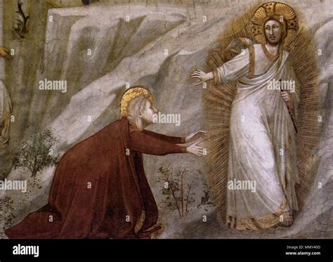 Giotto Noli Me Tangere Dettaglio Fotos Und Bildmaterial In Hoher