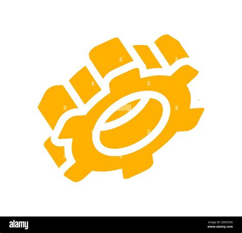 Gear Isometric Icon Mechanism Element Line Art Stock Vector Image