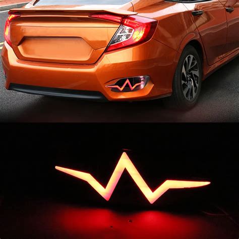 ROADOT Refletor Led Traseiro Da Luz Da Cauda Para A Honda Civic 2016