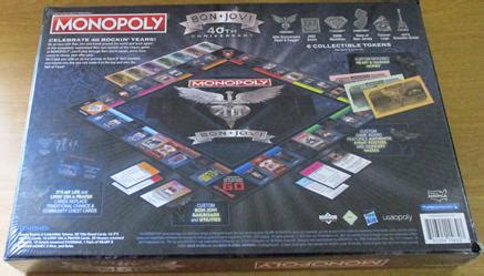 BON JOVI 40th Anniversary MONOPOLY Board Game - Subterania