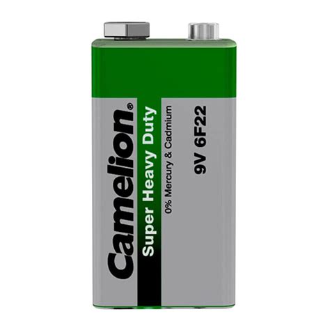 6x Camelion Super Heavy Duty Batterie 9V E Block 9 Volt 6F22