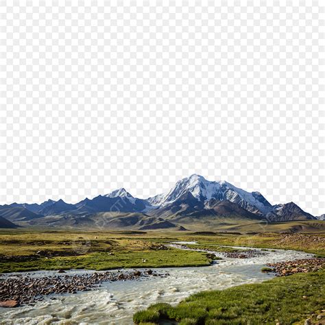 Mountains And Rivers Hd Transparent Winding Rivers And Snow Capped