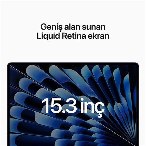MacBook Air MQKX3TU/A M2 8Gb-512Gb Ssd-Liquid Retina-15.3inc-Gece ...