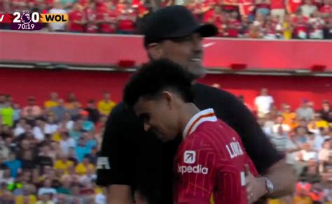 El último Abrazo De Luis Díaz Con Jürgen Klopp Bolavip Colombia