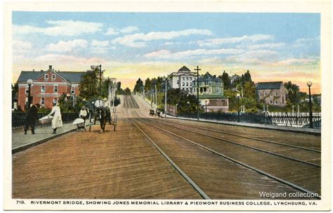 Lynchburg Virginia Post Card Rivermont Bridge Showing J… Flickr