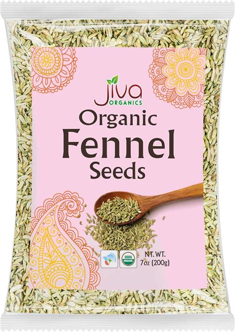 Amazon Jiva Organic Fennel Seeds Oz Bag Non Gmo Certified