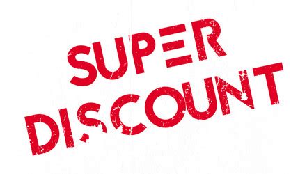 Super Discount Rubber Stamp Royalty Free Vector Image