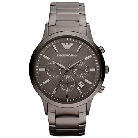 Emporio Armani Ar2454 Mens Grey Renato Watch Mens Watches From Watch