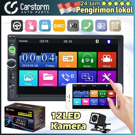 Jual Carstorm Inch Head Unit Double Din Bluetooth Touch Screen