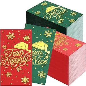 Amazon Pcs Christmas Napkins Team Naughty Nice Paper Napkin