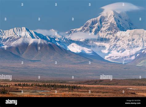 An Alaska Range mountain Stock Photo - Alamy