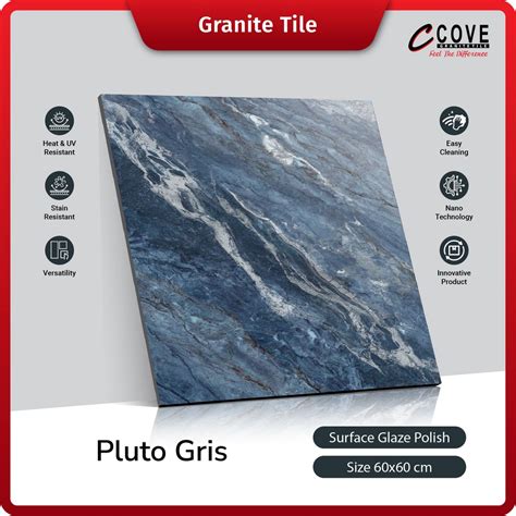 Jual Cove Granite Tile Pluto Gris X Granit Kramik Lantai Dinding