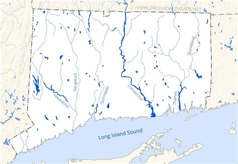 Map Of Connecticut Rivers - Island Maps